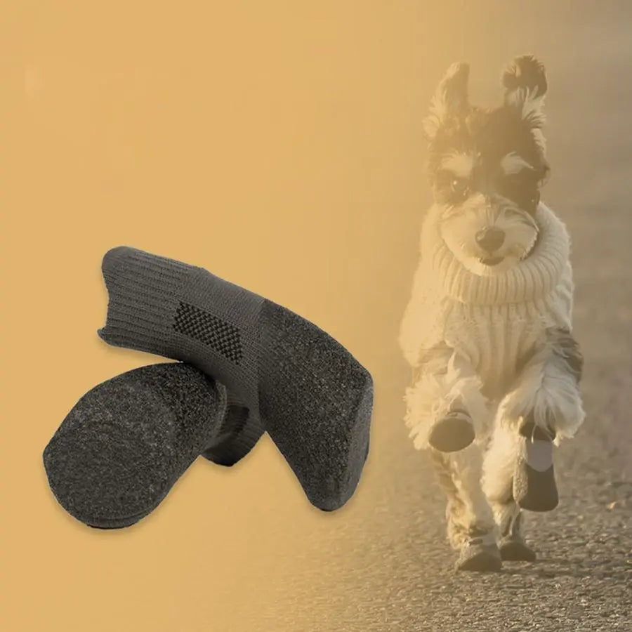 Adjustable Breathable Dog Shoes, 4 Counts/Set Waterproof Non-Slip Dog Socks, Pet Outdoor Sports Shoes for Large Medium Dogs