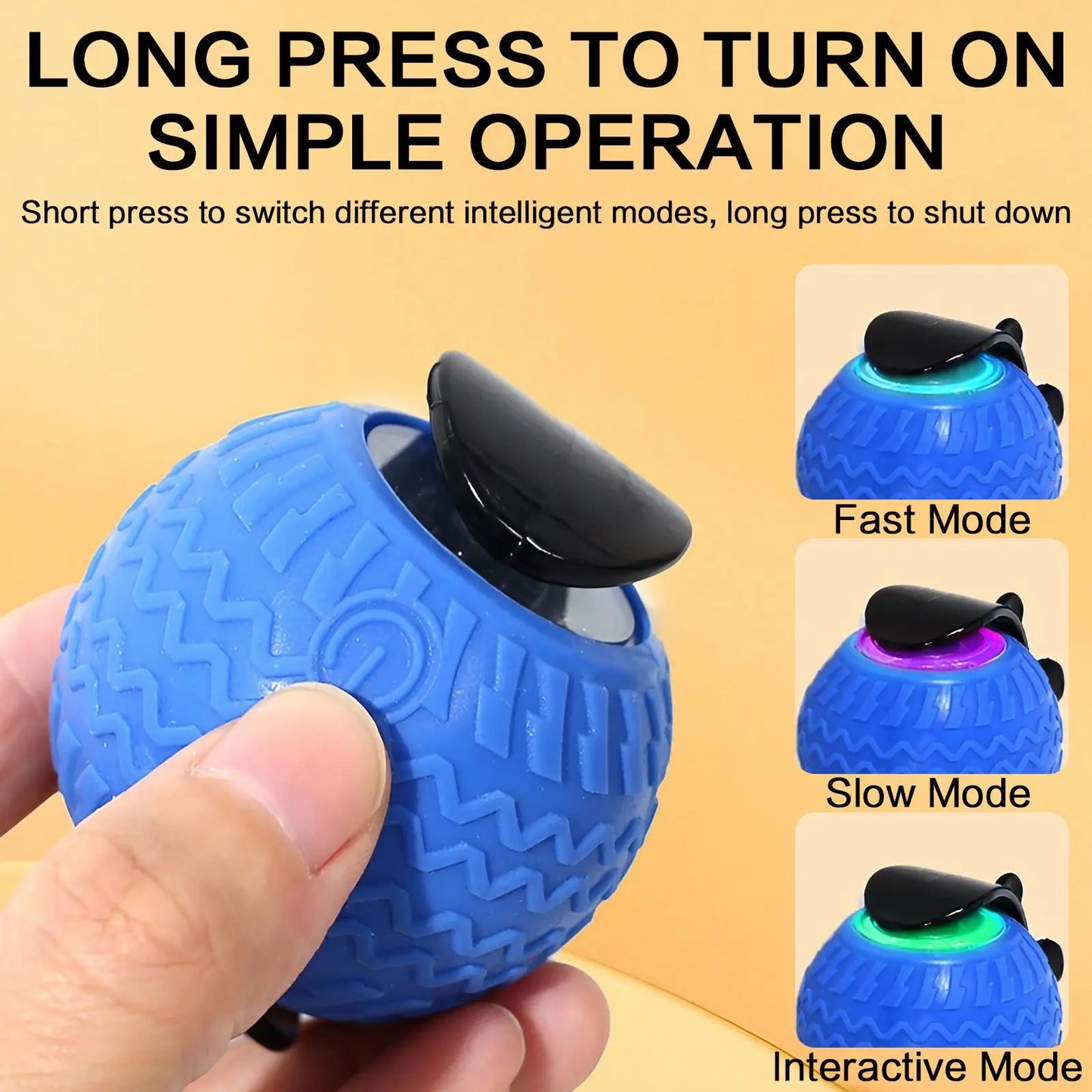 Interactive Cat Toy Ball, 1 Count/2 Counts Rechargeable Cat Teaser Toy, Durable Toy for Playing & Exercising, Fun Indoor Cat Accessories