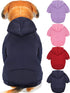 4 Pcs XXS Winter Dog Sweaters with Hood & Pocket