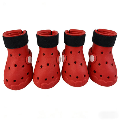 Dog Shoes 4 Pack Breathable Dog Boots for Small Medium Large Dogs, Soft Anti-Slip Paw Protectors for Outdoor Walking, Summer Hot Pavement Protection Pet Shoes Laundry