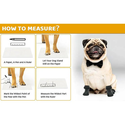 Adjustable Breathable Dog Shoes, 4 Counts/Set Waterproof Non-Slip Dog Socks, Pet Outdoor Sports Shoes for Large Medium Dogs