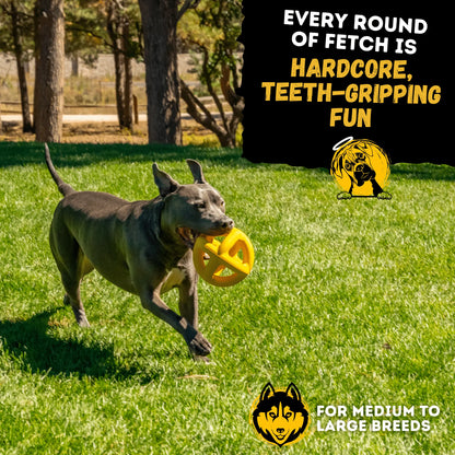 Huge K9 Giant Halo Ball – Oversized Indestructible Dog Ball for XL & Large Breed Power Chewers