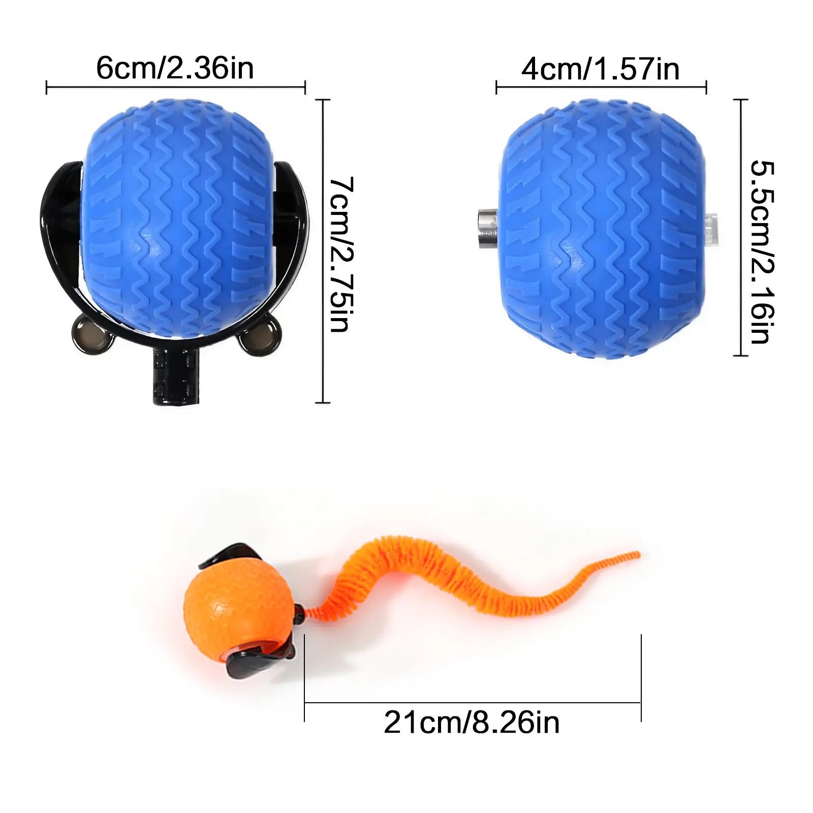 Interactive Cat Toy Ball, 1 Count/2 Counts Rechargeable Cat Teaser Toy, Durable Toy for Playing & Exercising, Fun Indoor Cat Accessories