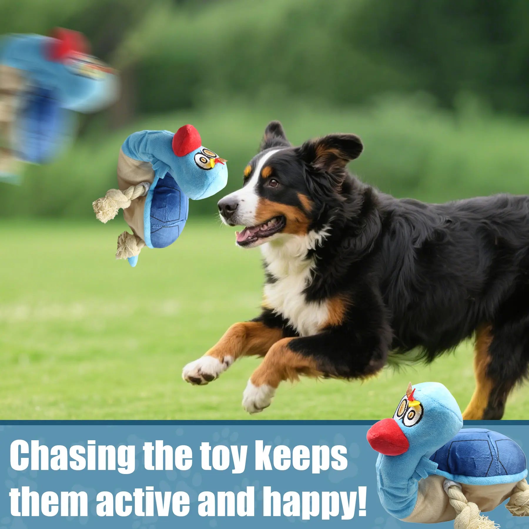 Cute Interactive Dog Toy - Turtle Squeaky Plush Tug Toy with Rope Limbs, Boredom Relief for Dogs, Cute Interactive Toys